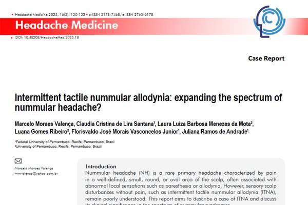 Intermittent tactile nummular allodynia: expanding the spectrum of nummular headache?